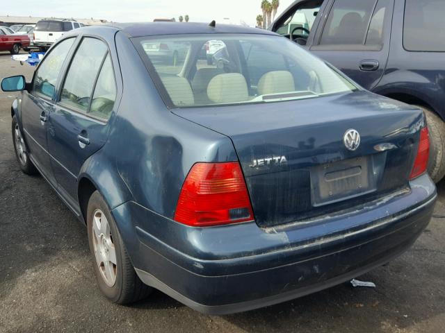 3VWSK69M22M030688 - 2002 VOLKSWAGEN JETTA GLS GREEN photo 3