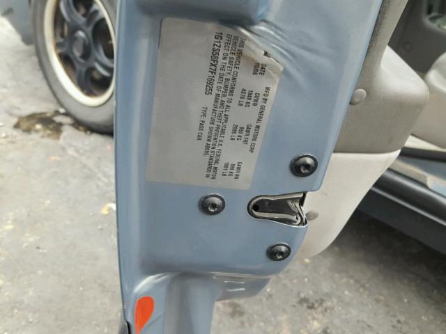 1G1ZS58FX7F169255 - 2007 CHEVROLET MALIBU LS ლურჯი ფოტო 10