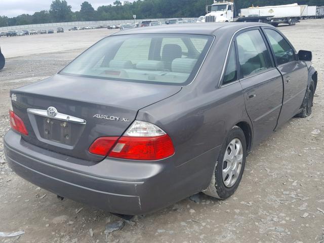 4T1BF28B53U312865 - 2003 TOYOTA AVALON XL GRAY photo 4