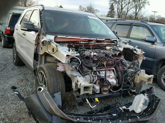 1FM5K8GT9HGA19496 - 2017 FORD EXPLORER S SILVER photo 9