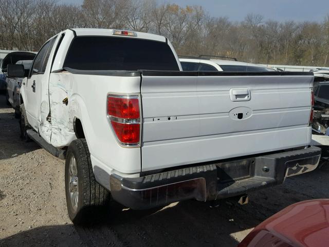 1FTFX1EV7AKC33282 - 2010 FORD F150 SUPER WHITE photo 3