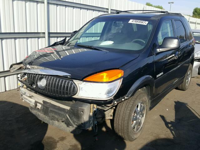 3G5DB03EX2S596806 - 2002 BUICK RENDEZVOUS BLACK photo 2