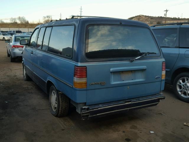 1FMDA31XXPZB08770 - 1993 FORD AEROSTAR BLUE photo 3