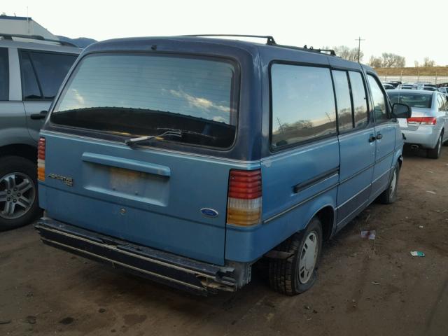 1FMDA31XXPZB08770 - 1993 FORD AEROSTAR BLUE photo 4