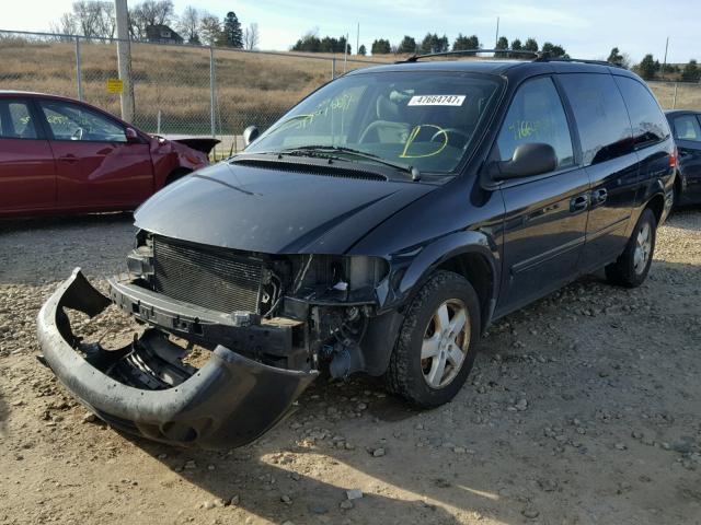 2D4GP44L67R159646 - 2007 DODGE GRAND CARA BLUE photo 2