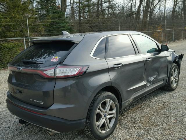 2FMTK4K88FBB20150 - 2015 FORD EDGE TITAN GRAY photo 4