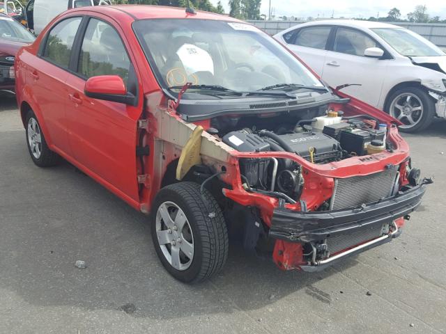 KL1TD5DE0AB136467 - 2010 CHEVROLET AVEO LS RED photo 1