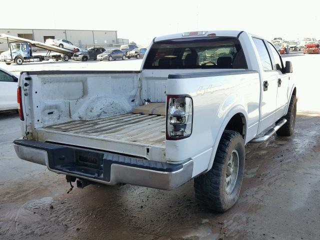 1FTPW14V56FB44349 - 2006 FORD F150 SUPER WHITE photo 4