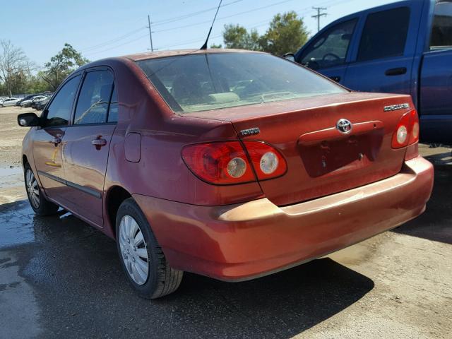 2T1BR32E55C443959 - 2005 TOYOTA COROLLA CE BURGUNDY photo 3