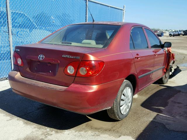 2T1BR32E55C443959 - 2005 TOYOTA COROLLA CE BURGUNDY photo 4