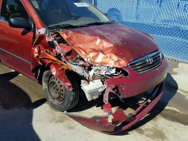 2T1BR32E55C443959 - 2005 TOYOTA COROLLA CE BURGUNDY photo 9