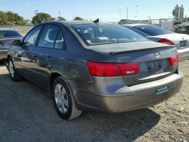 5NPET4AC4AH595582 - 2010 HYUNDAI SONATA GLS GRAY photo 3