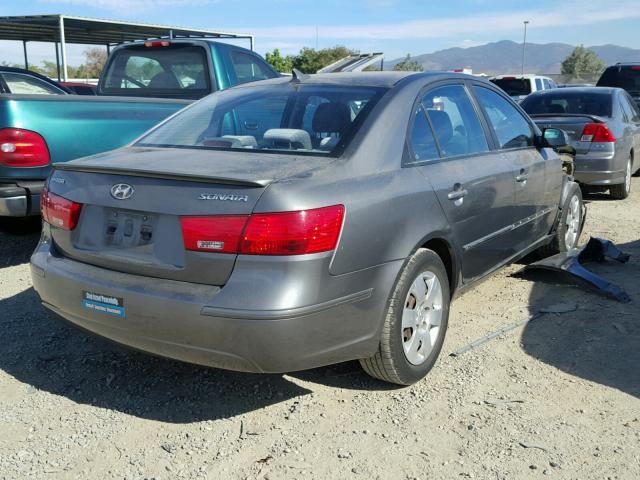 5NPET4AC4AH595582 - 2010 HYUNDAI SONATA GLS GRAY photo 4