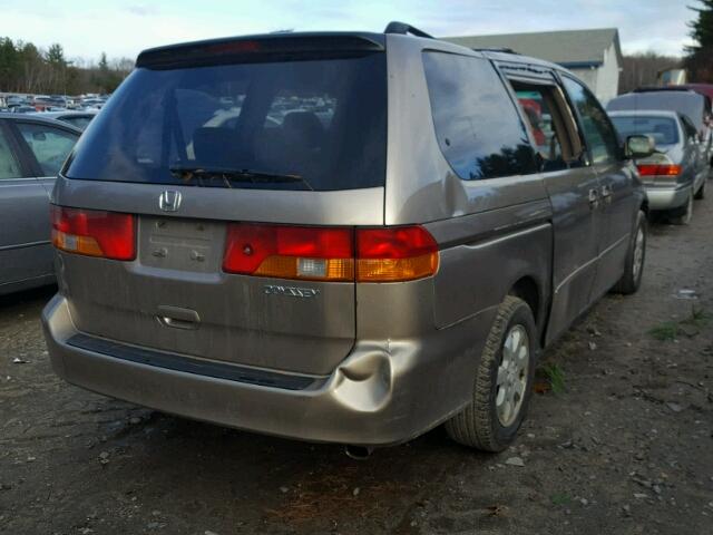 5FNRL18834B138251 - 2004 HONDA ODYSSEY EX TAN photo 4