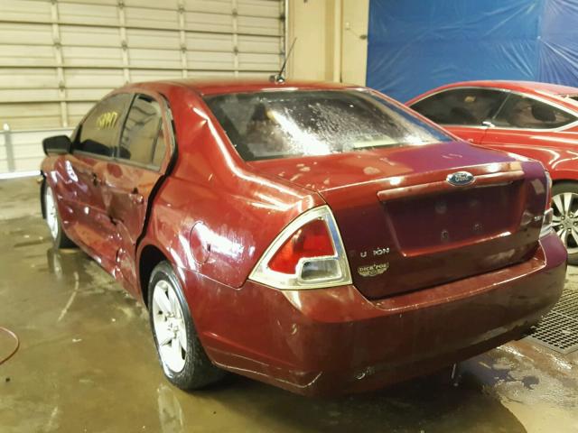 3FAHP07Z17R238099 - 2007 FORD FUSION SE MAROON photo 3