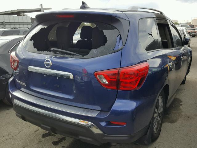 5N1DR2MN3HC621392 - 2017 NISSAN PATHFINDER BLUE photo 4