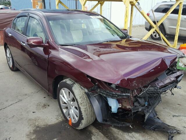 1HGCR2F72DA093463 - 2013 HONDA ACCORD EX 勃艮第红 照片 1