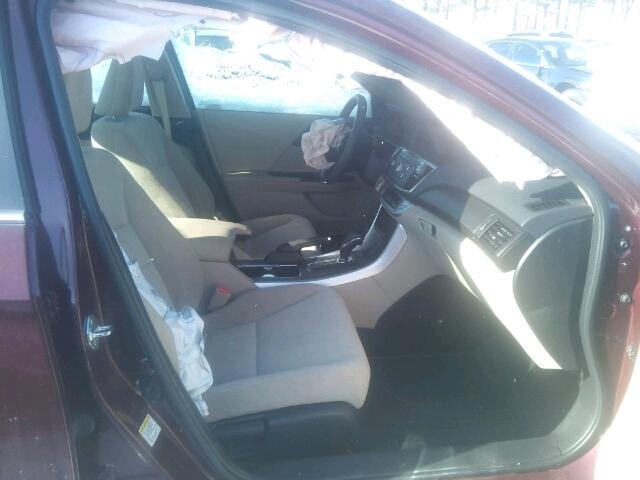 1HGCR2F72DA093463 - 2013 HONDA ACCORD EX 勃艮第红 照片 5