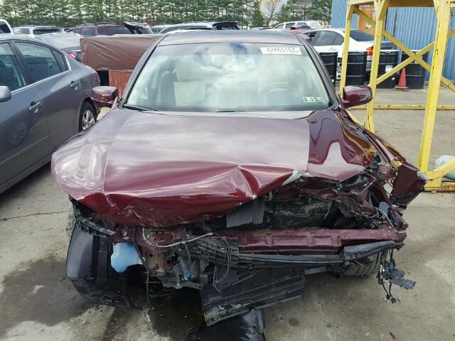 1HGCR2F72DA093463 - 2013 HONDA ACCORD EX BURGUNDY photo 9