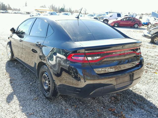 1C3CDFAH0DD216149 - 2013 DODGE DART SE BLACK photo 3