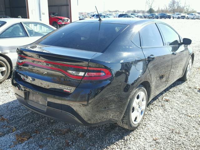 1C3CDFAH0DD216149 - 2013 DODGE DART SE BLACK photo 4