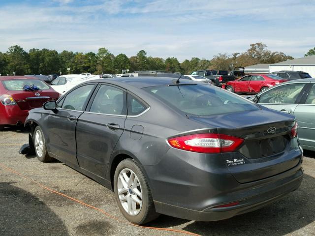 3FA6P0HD5FR274659 - 2015 FORD FUSION SE GRAY photo 3