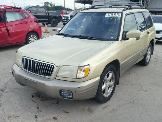 JF1SF65541H750363 - 2001 SUBARU FORESTER S Կանաչ լուսանկար 2