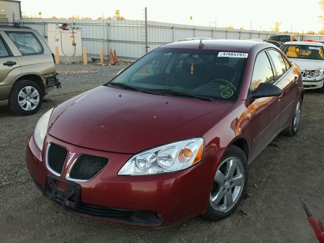 1G2ZH57N284181934 - 2008 PONTIAC G6 GT MAROON photo 2