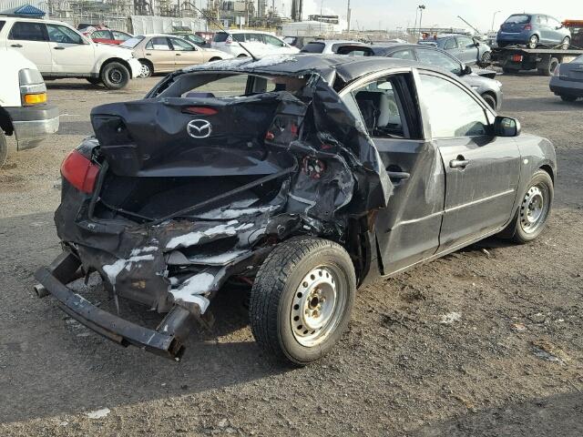 JM1BK12F651325764 - 2005 MAZDA 3 I BLACK photo 4