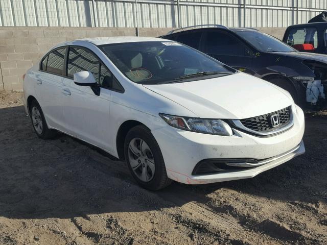 19XFB2F58DE039967 - 2013 HONDA CIVIC LX WHITE photo 1