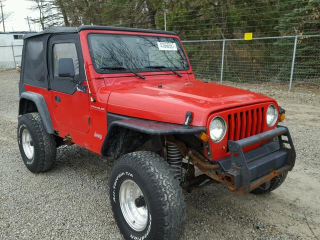 1J4FY29P0VP480953 - 1997 JEEP WRANGLER RED photo 1