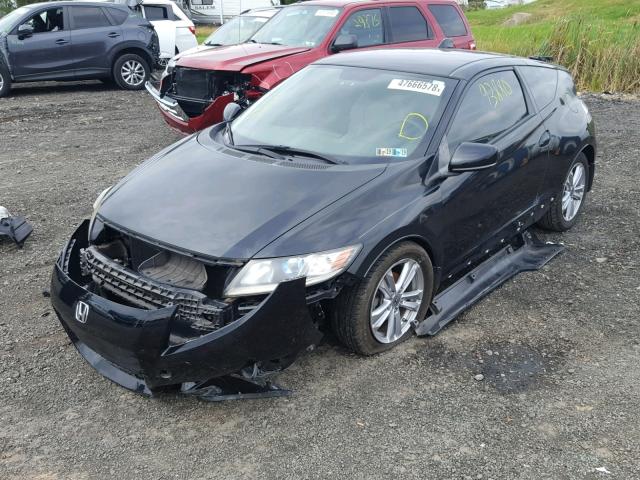 JHMZF1D46BS003094 - 2011 HONDA CR-Z BLACK photo 2