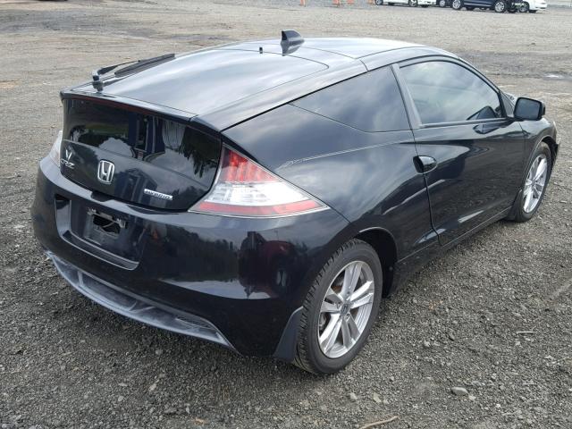 JHMZF1D46BS003094 - 2011 HONDA CR-Z BLACK photo 4