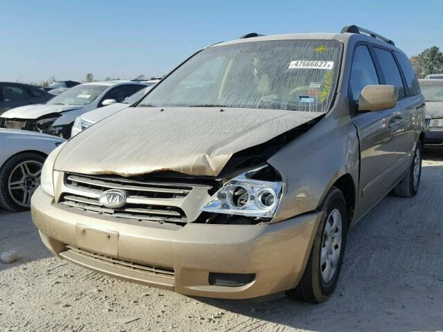 KNDMB233X66064291 - 2006 KIA SEDONA EX GOLD photo 2