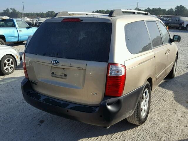 KNDMB233X66064291 - 2006 KIA SEDONA EX GOLD photo 4