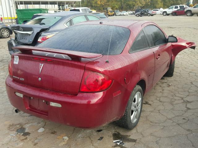 1G2AL15F877225657 - 2007 PONTIAC G5 RED photo 4