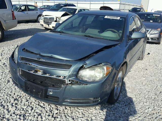 1G1ZH57B794232162 - 2009 CHEVROLET MALIBU 1LT BLUE photo 2