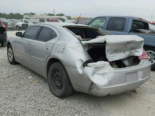 2B3KA43R98H264298 - 2008 DODGE CHARGER GRAY photo 3