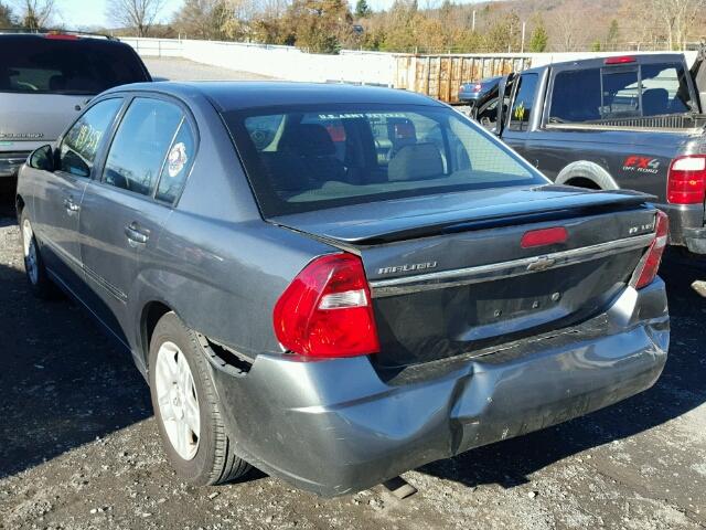 1G1ZT51836F145175 - 2006 CHEVROLET MALIBU LT CHARCOAL photo 3