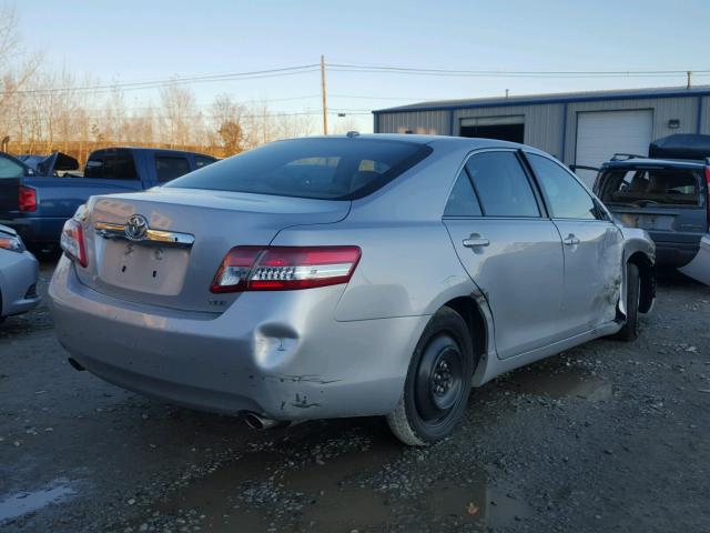 4T1BK3EK6AU111222 - 2010 TOYOTA CAMRY SE SILVER photo 4