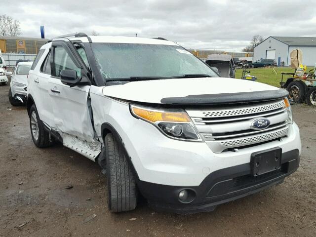 1FM5K7D8XDGA50986 - 2013 FORD EXPLORER X WHITE photo 1