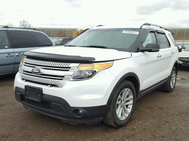 1FM5K7D8XDGA50986 - 2013 FORD EXPLORER X WHITE photo 2