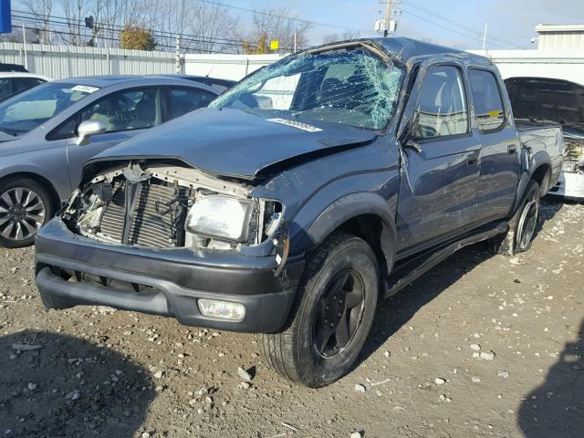 5TEHN72N91Z877013 - 2001 TOYOTA TACOMA DOU BLUE photo 2