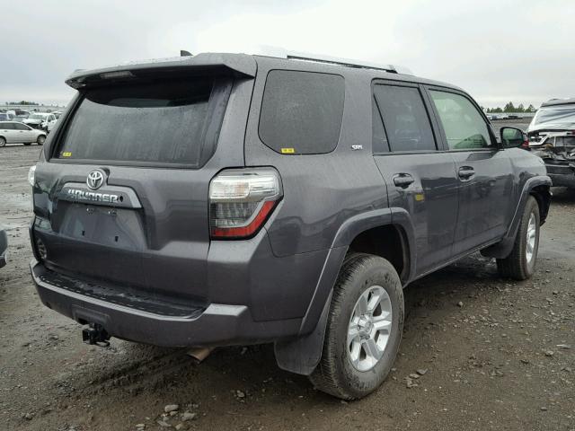 JTEBU5JR8H5455292 - 2017 TOYOTA 4RUNNER SR CHARCOAL photo 4