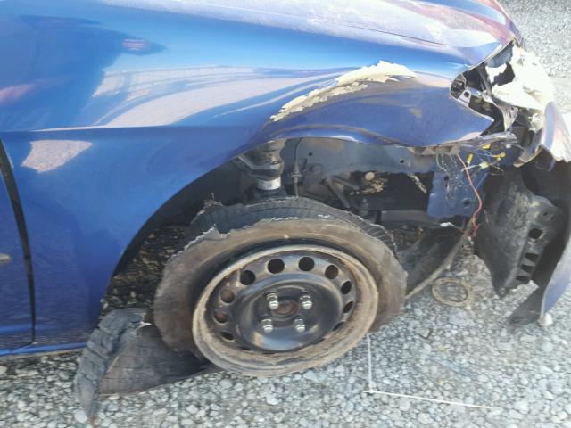 1HGES16354L015591 - 2004 HONDA CIVIC DX V BLUE photo 9