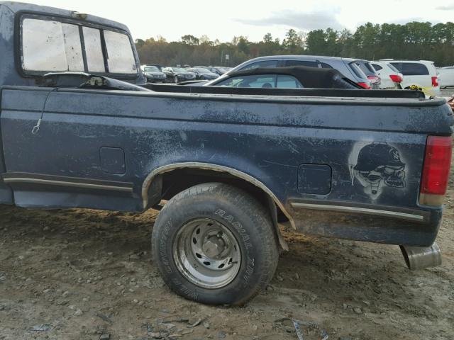 1FTCF15N9HNA53512 - 1987 FORD F150 BLUE photo 10