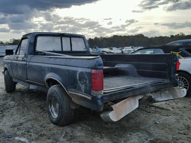 1FTCF15N9HNA53512 - 1987 FORD F150 BLUE photo 3