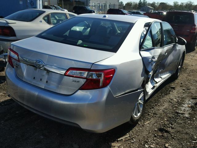 4T4BF1FK2CR185284 - 2012 TOYOTA CAMRY BASE SILVER photo 4