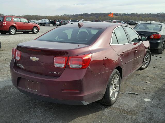 1G11C5SL1FF200190 - 2015 CHEVROLET MALIBU 1LT MAROON photo 4