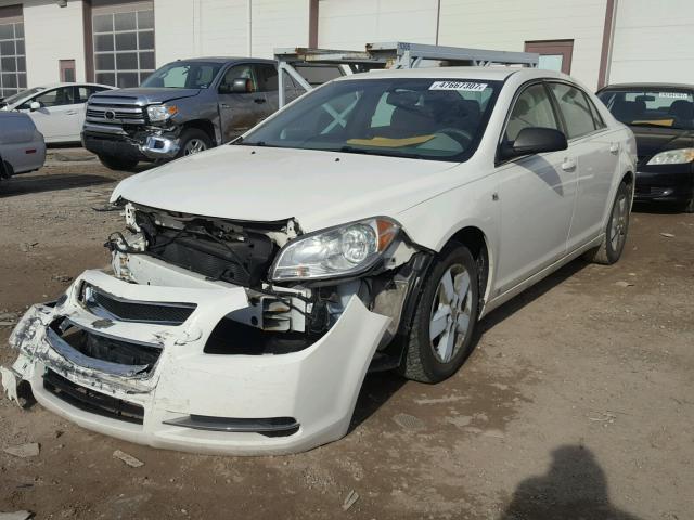 1G1ZG57B084227936 - 2008 CHEVROLET MALIBU LS WHITE photo 2